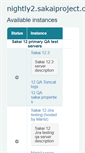 Mobile Screenshot of nightly2.sakaiproject.org